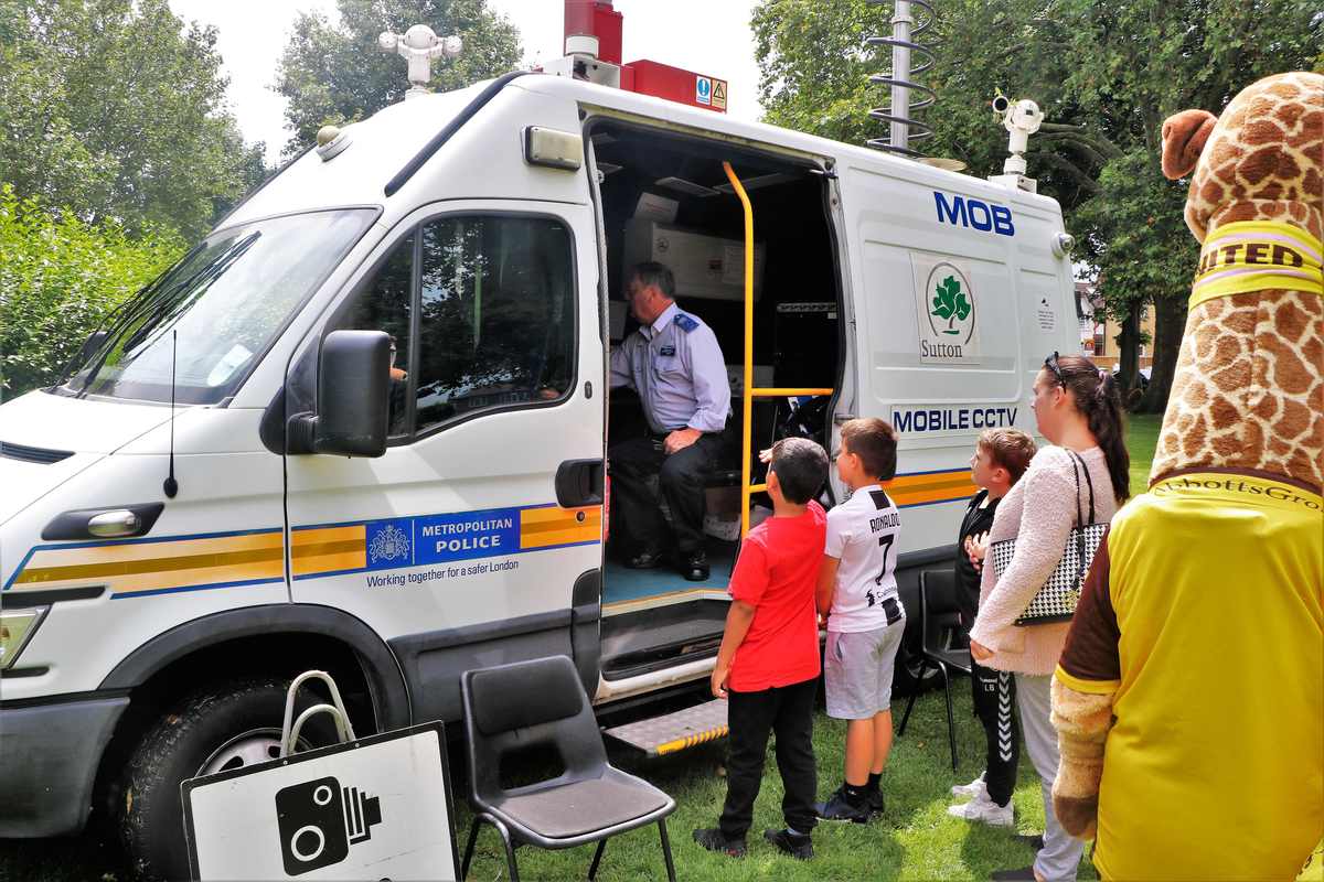 Sutton Police mobile CCTV van